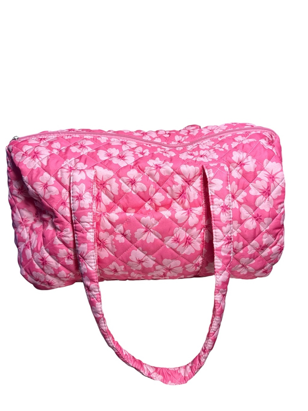 Vera Bradley Pink Floral Quilted Large Weekender Duffle Travel
Bag